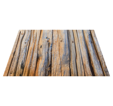 Rustic blue and grey wood effect vinyl rug - TenStickers