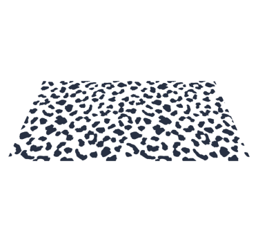 Leopard spot print animal print vinyl rug - TenStickers