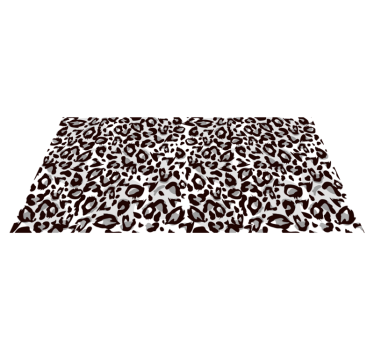 Leopard strokes motif animal print vinyl rug - TenStickers