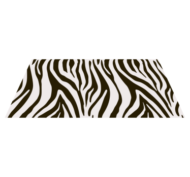 Zebra Stripes Motif animal print vinyl rug - TenStickers