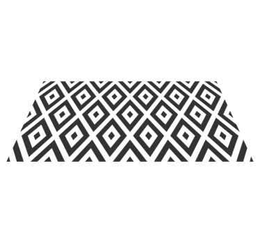 Diamond arrangement geometric vinyl rug - TenStickers