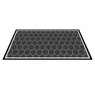 Minimalistic mosaic bathroom vinyl rug - TenStickers