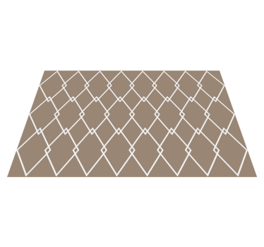 Geometric style tiles vinyl kitchen mat - TenStickers