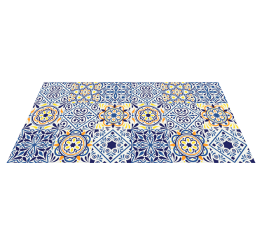 Different tiles effect vinyl kitchen mat - TenStickers
