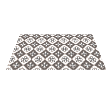 Geometric patterned tiles kitchen vinyl rug - TenStickers
