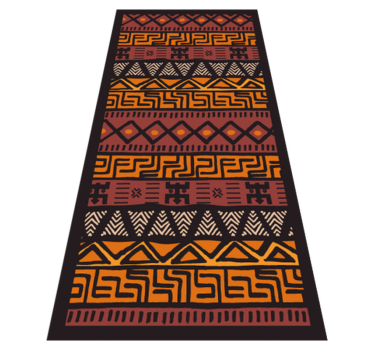 Tribal geometric patterns ethnic vinyl rug - TenStickers