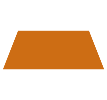 Monocolour orange surface living room vinyl rug - TenStickers