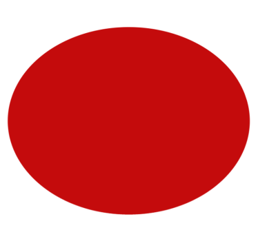 Solid Red Circle circular vinyl rug - TenStickers