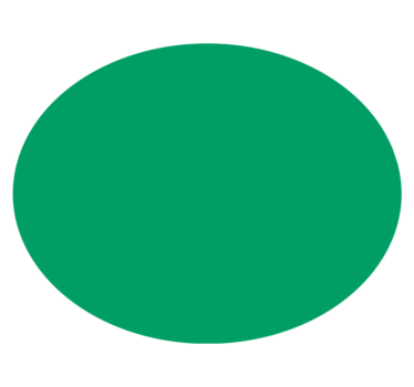 Vibrant Green circular vinyl rug - TenStickers