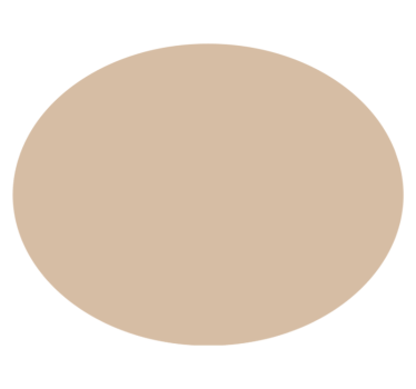 Soft Beige Hue circular vinyl rug - TenStickers