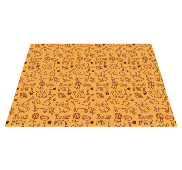 Pet love pattern animal vinyl rug - TenStickers