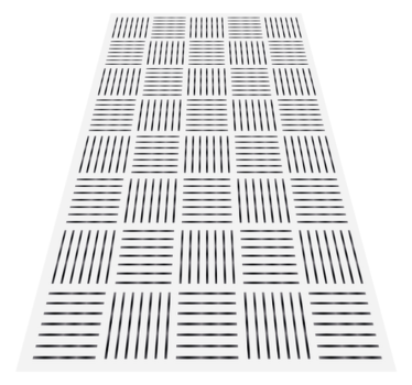 Nordic lines pattern kitchen vinyl rug - TenStickers
