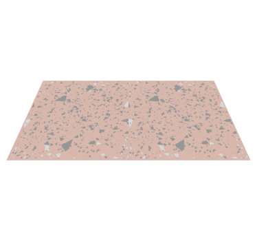 Pink Terrazzo Splatter marble vinyl rug - TenStickers