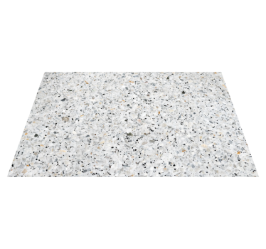 Grey terrazzo texture kitchen vinyl rug - TenStickers