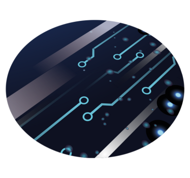 Circuit board pattern teen vinyl rug - TenStickers