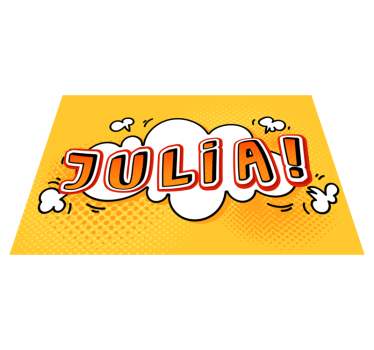 Superhero comics book effect personalised vinyl rug - TenStickers