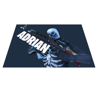 Videogame skull boy bedroom vinyl hallway runner - TenStickers