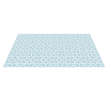 White and grey elements geometric vinyl rug - TenStickers