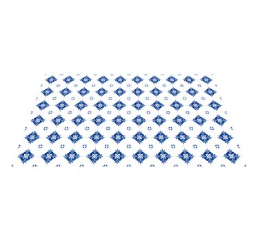 Ceramic floral motif tile vinyl rug - TenStickers