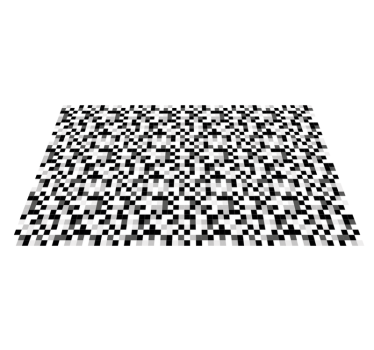 Pixelated Pattern teen vinyl rug - TenStickers