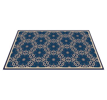 Sophisticated Mosaic Arrangement bedroom vinyl rug - TenStickers