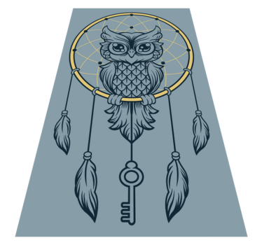 Owl dreamcatcher teen vinyl rug - TenStickers
