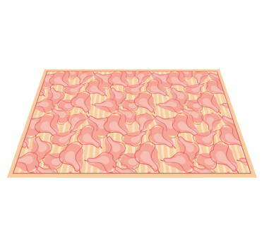 Cute Pink Patterns kitchen vinyl rug - TenStickers
