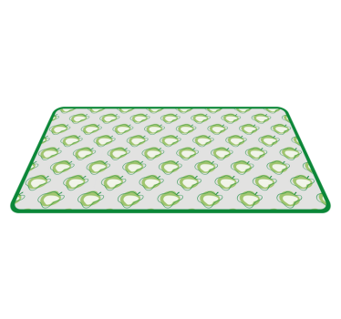 Green Pear Pattern kitchen vinyl rug - TenStickers