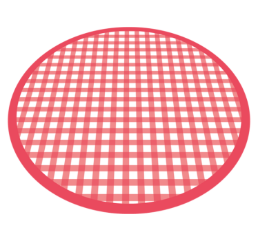 Classic Checkered Pattern striped vinyl rug - TenStickers