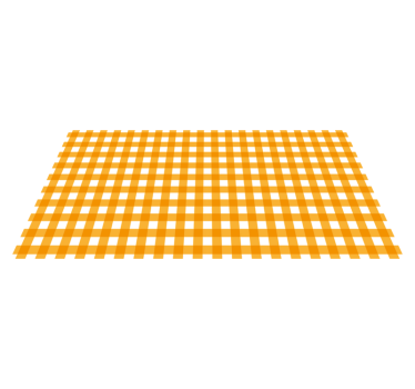 Warm checked pattern yellow vinyl rug - TenStickers