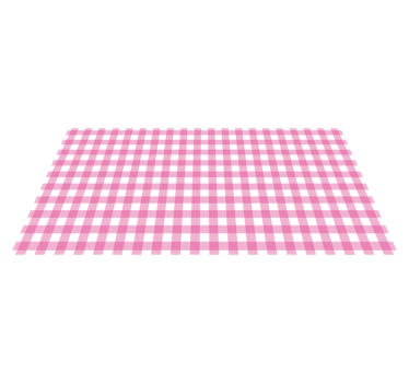 Pink Checked Motif striped vinyl rug - TenStickers