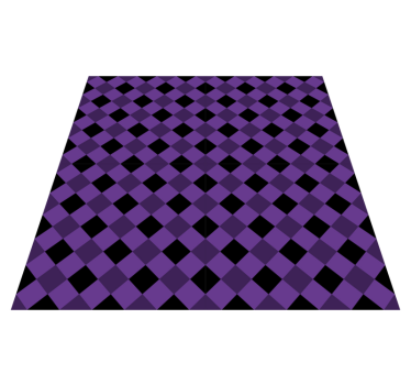 Purple Checker Pattern geometric vinyl rug - TenStickers