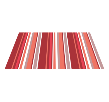 Vibrant colorful striped pattern vinyl rug - TenStickers