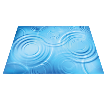 Water Ripples Effect textured vinyl rug - TenStickers