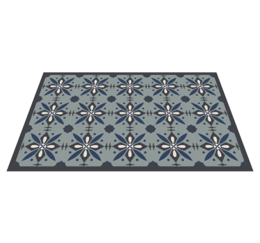 Hydraulics colored tiles vinyl kitchen mat - TenStickers