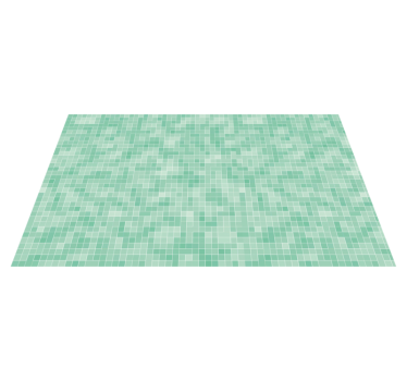 Mint Mosaic Pattern tile vinyl rug - TenStickers