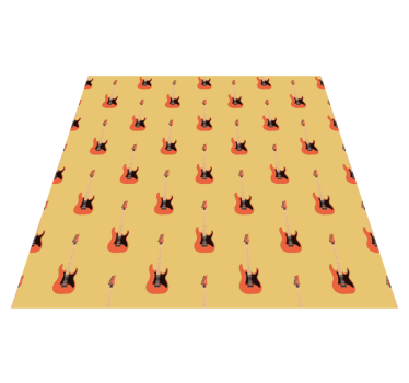 Electric Guitar Focal teen vinyl rug - TenStickers