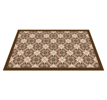 Brown vintage spanish bathroom vinyl flooring - TenStickers