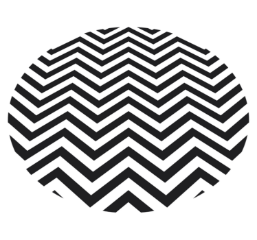Geometric vinyl rug chevron pattern - TenStickers