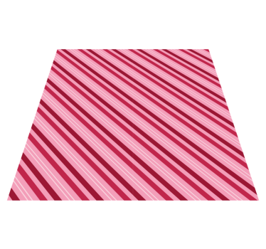Striped vinyl rug with pink stripe pattern - TenStickers