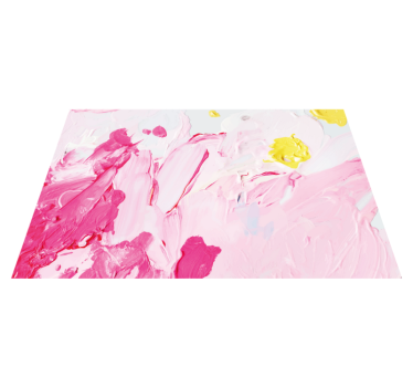 Teen vinyl rug with abstract pink swirls - TenStickers