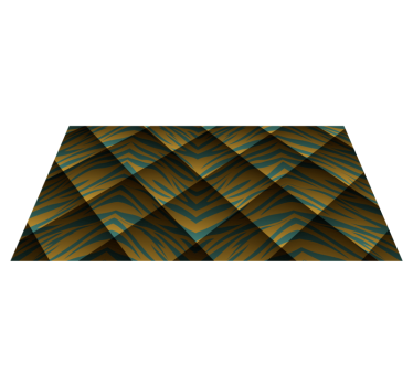 Tiger Stripe Concept animal print vinyl rug - TenStickers