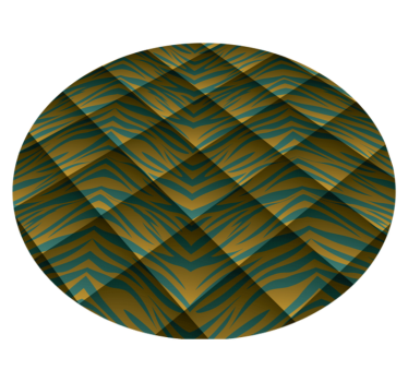 Safari Inspired Pattern animal print vinyl rug - TenStickers
