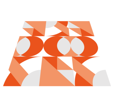 Geometric vinyl rug with retro geometric design - TenStickers