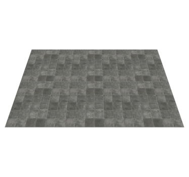 Stylish Grey Tiles bathroom vinyl rug - TenStickers