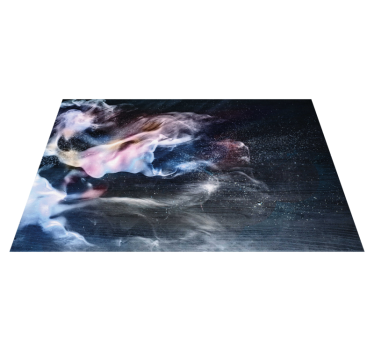 Cosmic smoke swirls teen vinyl rug - TenStickers