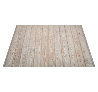 Wood effect vinyl rug in light brown planks - TenStickers