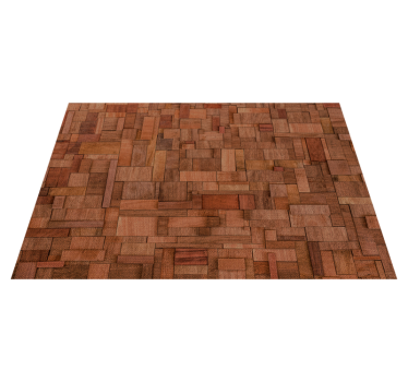 Imitation of wood bricks wood effect vinyl flooring - TenStickers