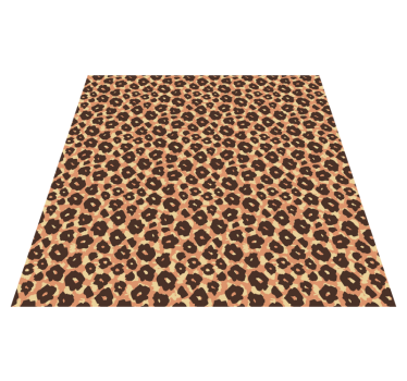 Leopard Pattern Mix animal print vinyl rug - TenStickers