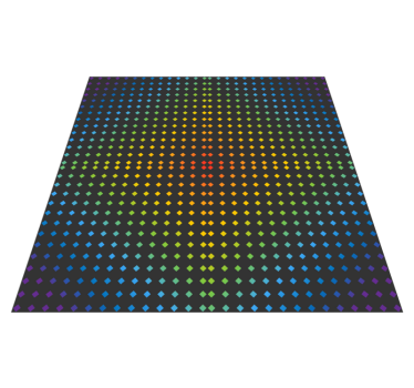 Rainbow diamond design teen vinyl rug - TenStickers